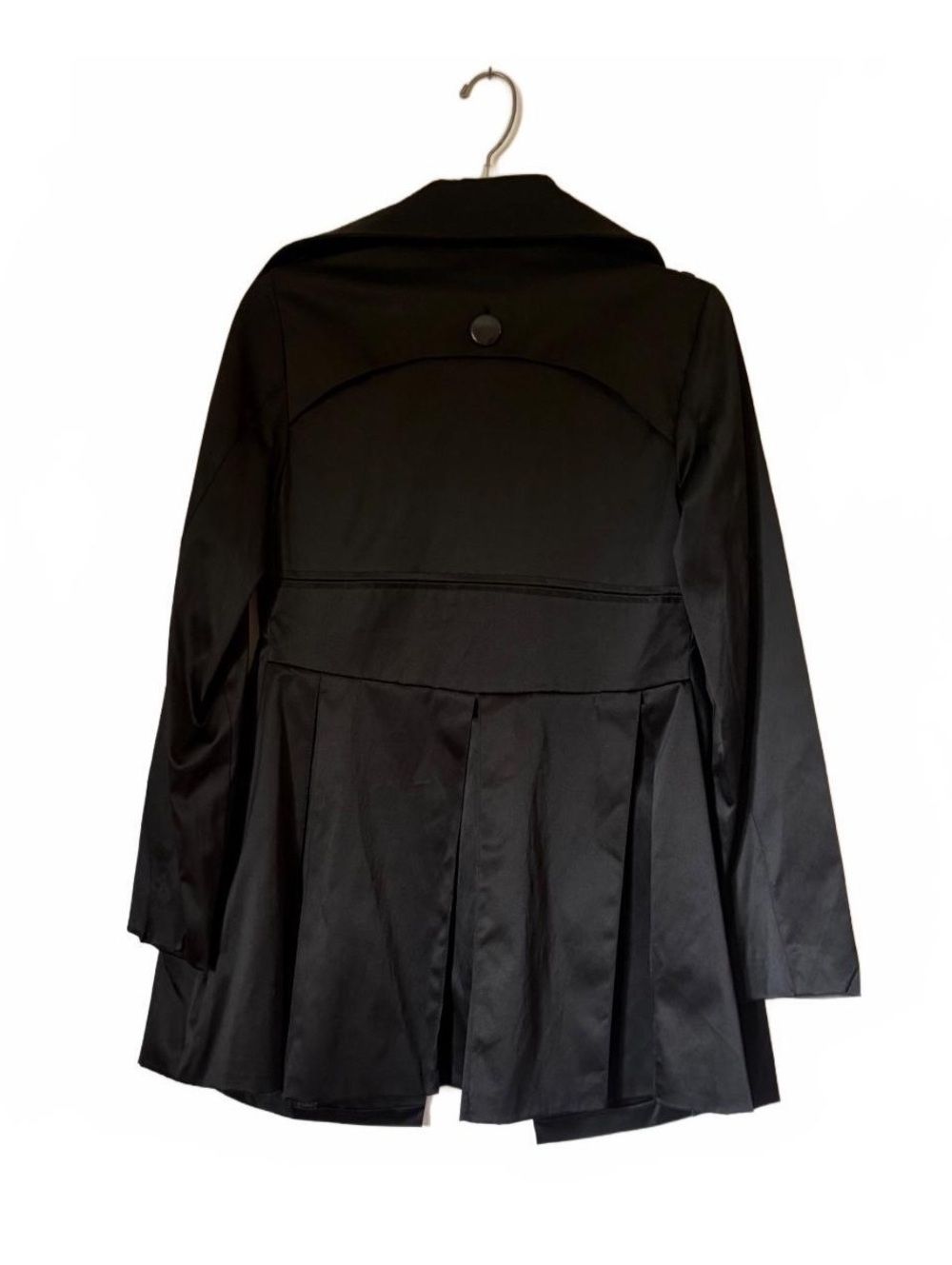 Charlotte Russe Black Double-Breasted Peplum Jacket Size S